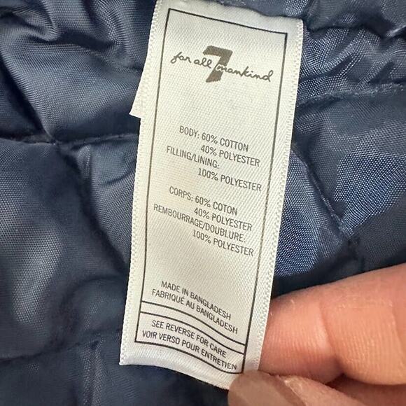 7 For All Mankind Shirt Boys 12 Months Green Blue Plaid Flannel Jacket Shacket - Picture 7 of 8